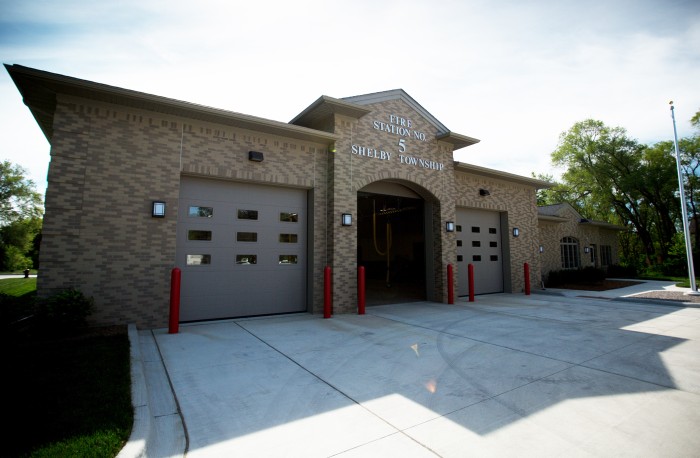 Shelby Township Fire Station 5 Front Elevation