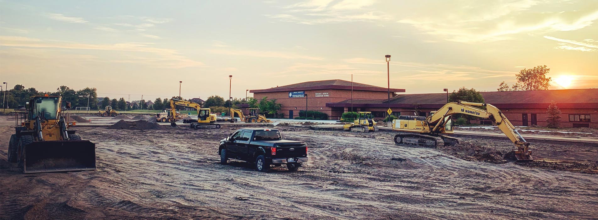 utica schools, parking lot, paving, drainage utica schools, parking lot, paving, drainage